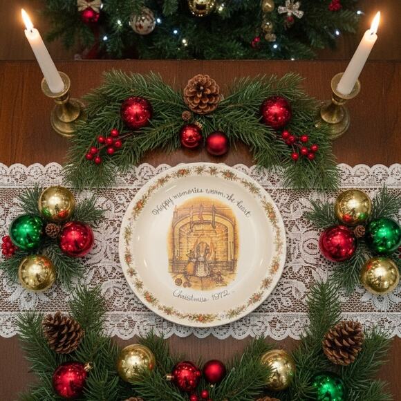 Vintage 1972 Holly Hobbie Christmas Plate – American Greetings Cat Collectible - Picture 3 of 13